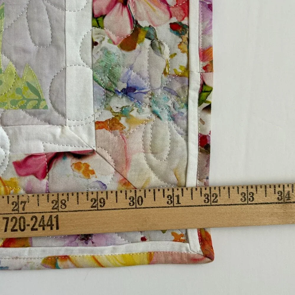 Baby Mini Quilt Activity Play Mat Wishing on a Dream 32x27 Inch Nursery Handmade